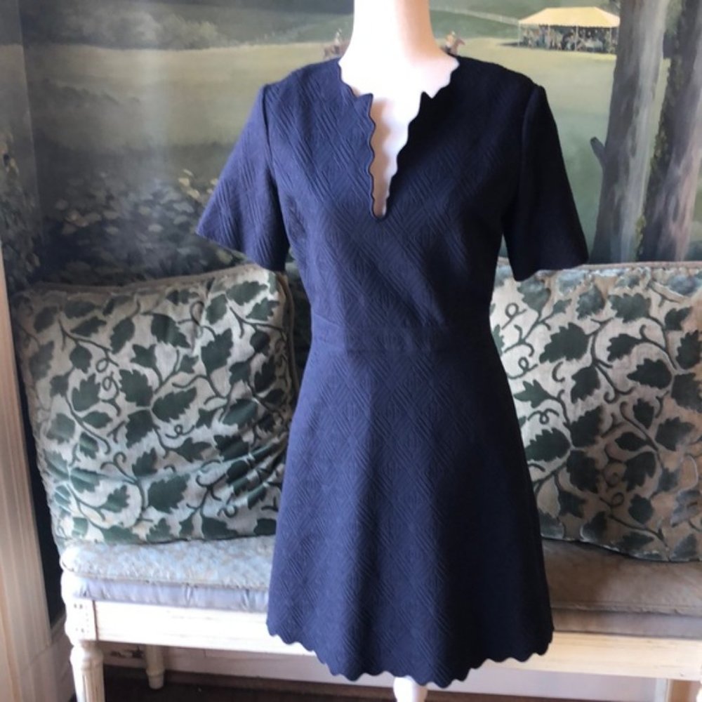 Tory Burch Bailey Dress in Navy Blue